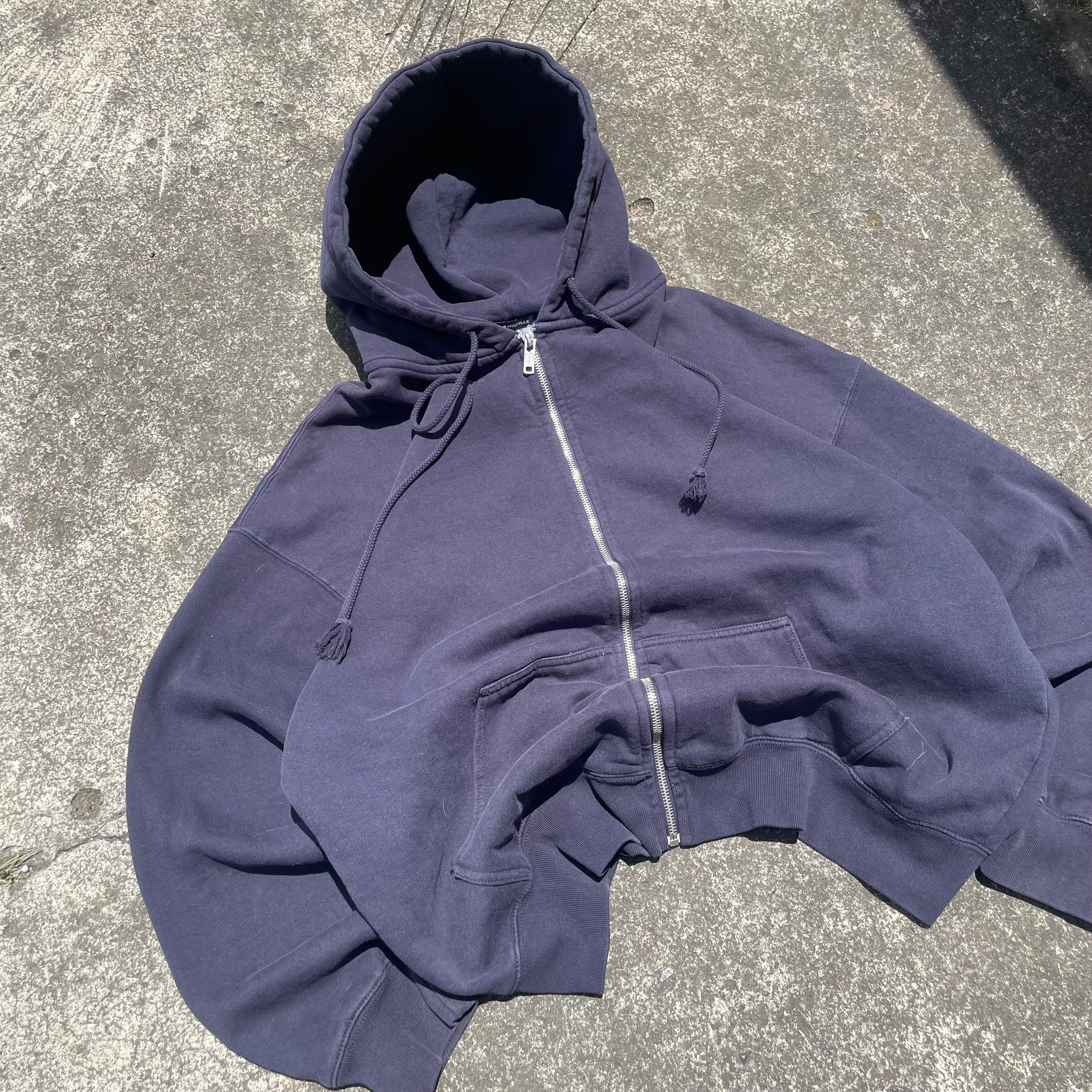 (L) Basic zip up heavy weight