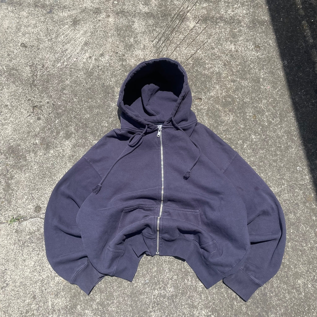 (L) Basic zip up heavy weight