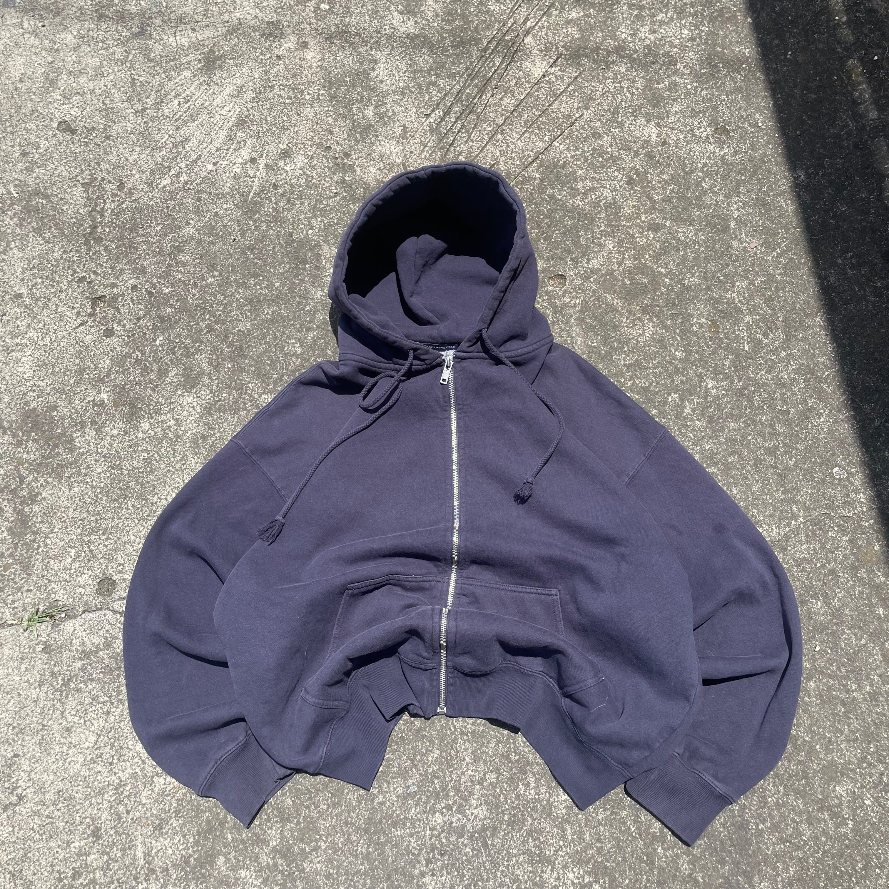 (L) Basic zip up heavy weight