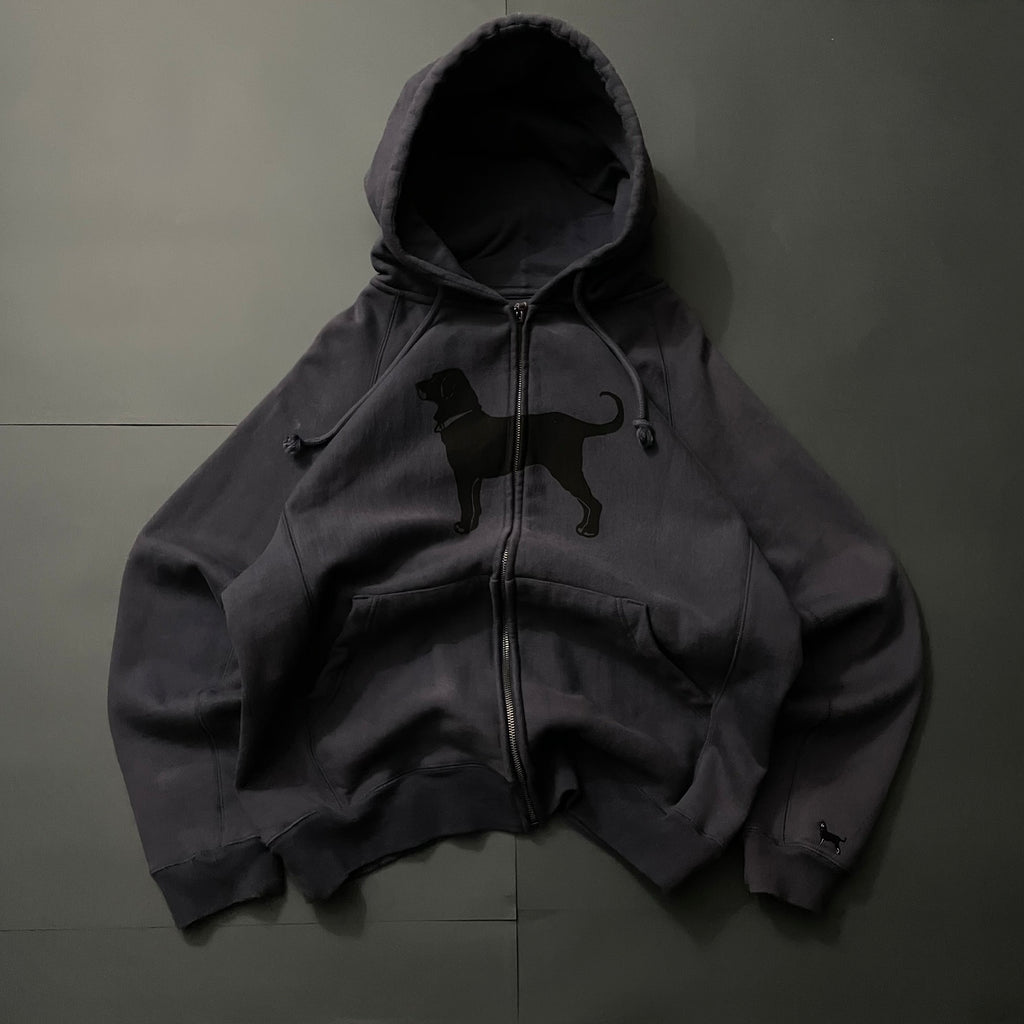 (L) Zip up The Black DOG